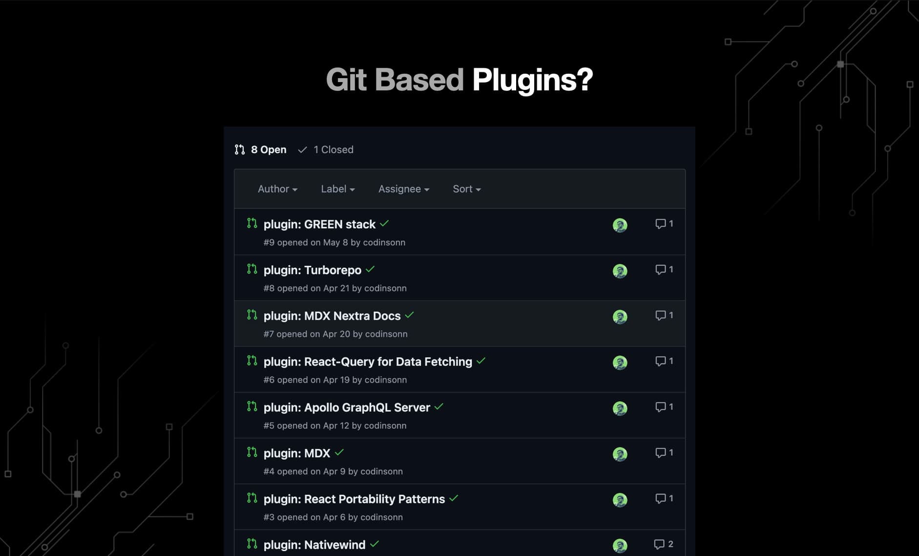 Git Based Plugins example